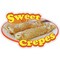 Signmission Sweet Crepes Decal Concession Stand Food Truck Sticker, 8" x 4.5", D-DC-8 Sweet Crepes19 D-DC-8 Sweet Crepes19 - alternate 1